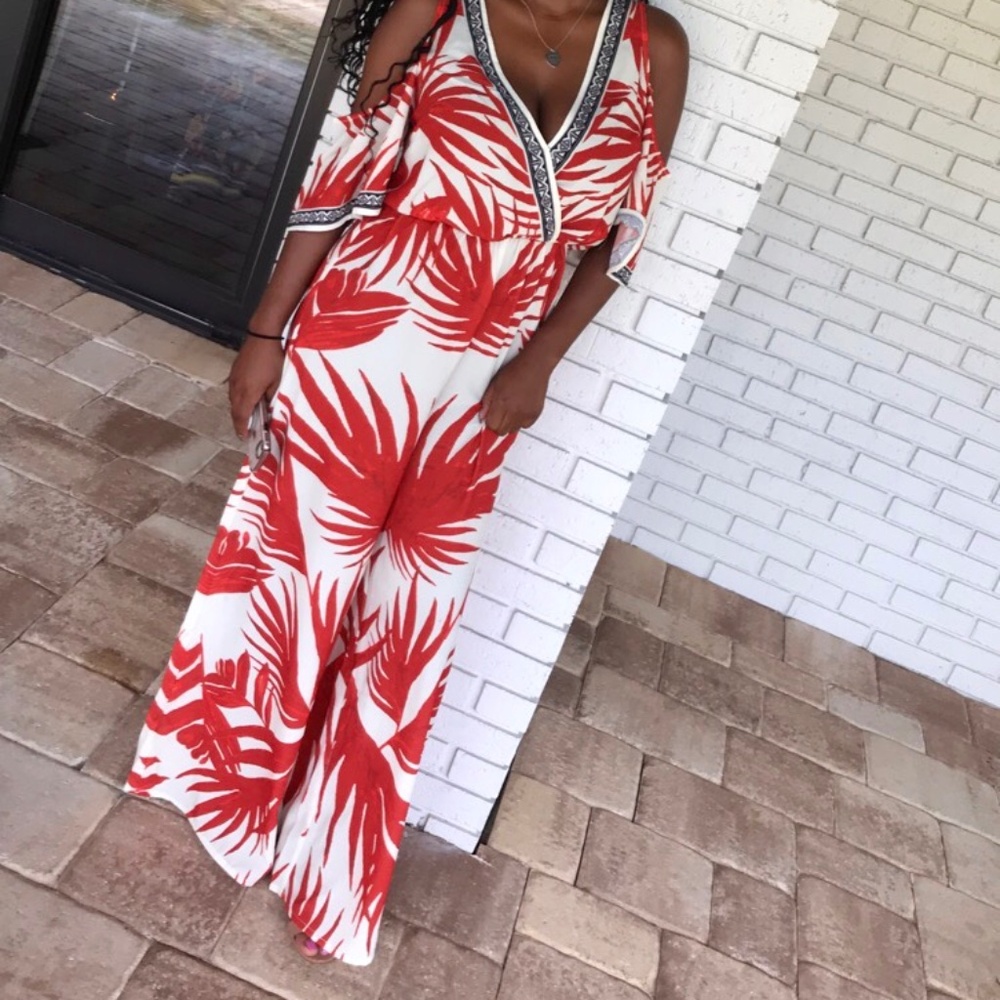 Fashion Nova wide leg jumpsuit